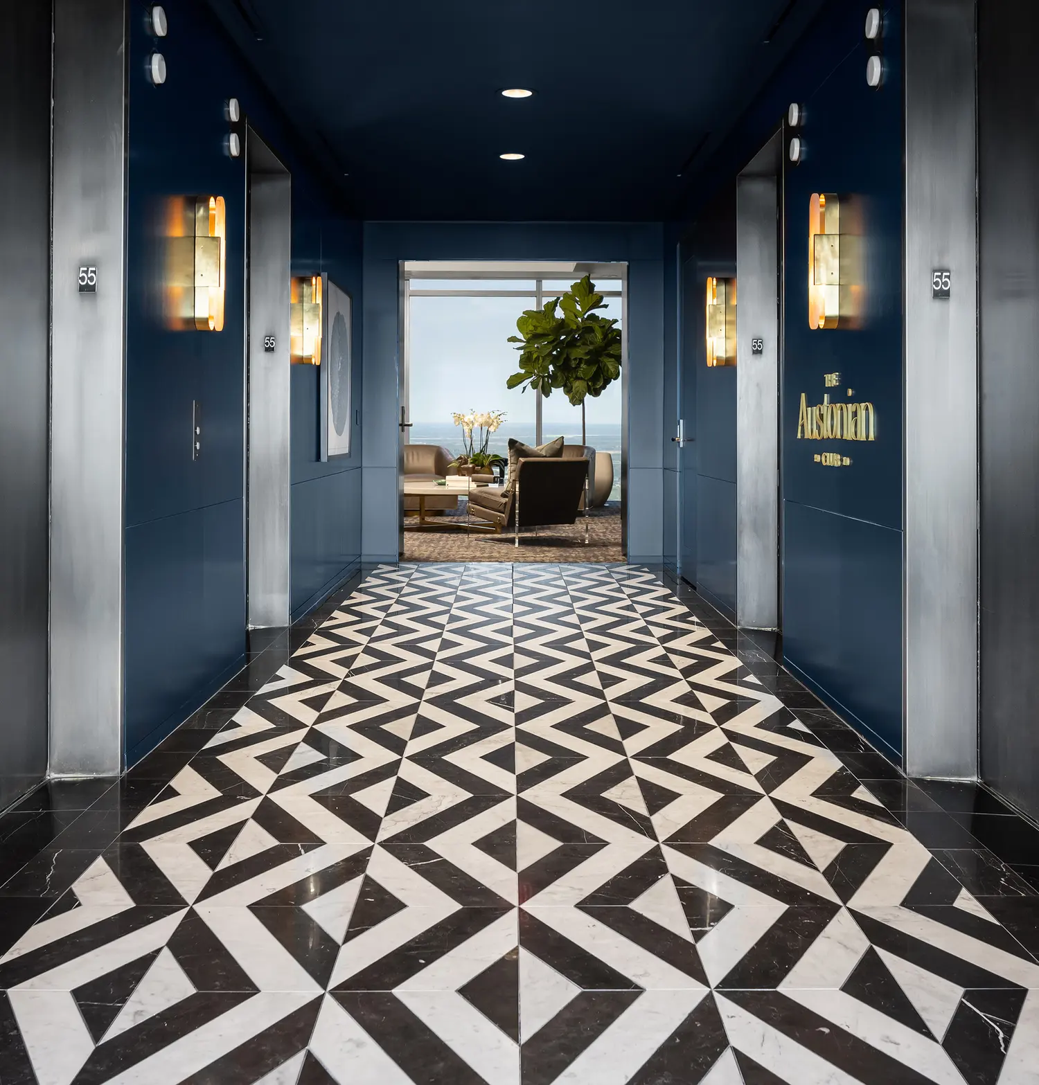 The Austonian Club — Lounge — before