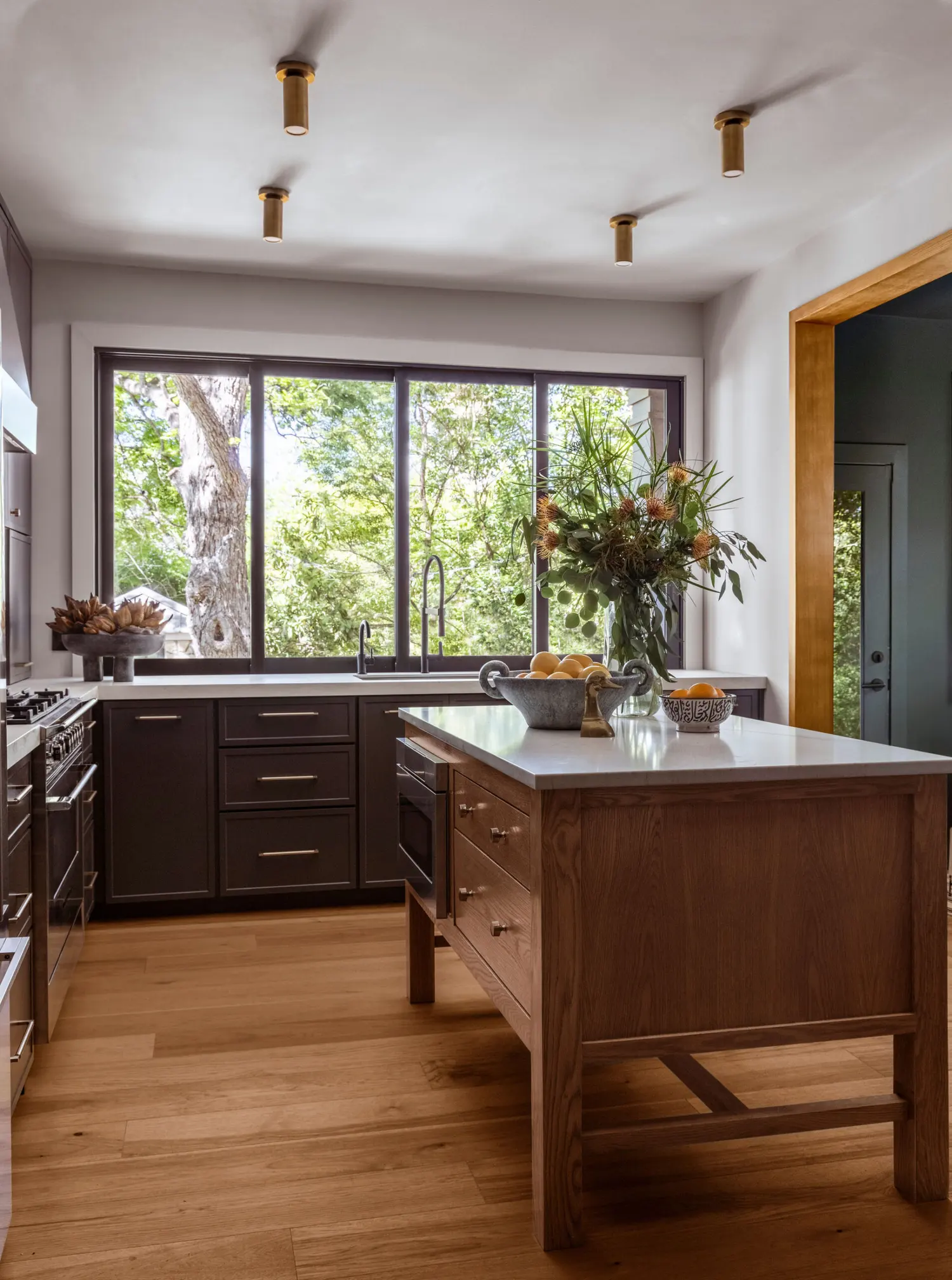 Inside the studio — a considered, material-rich interior